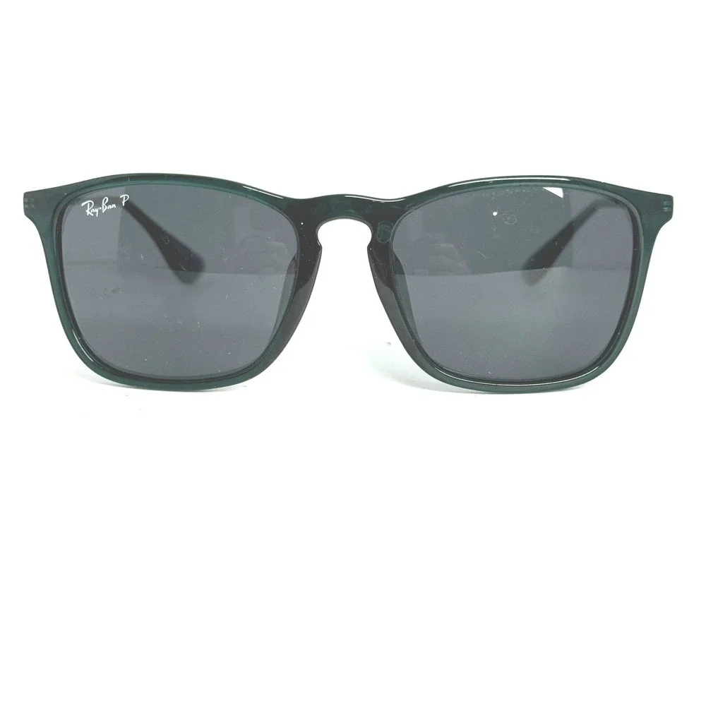 Ray-Ban Chris RB4187F 666381 Dark Green Polarized Sunglasses 54-18-145 3P
